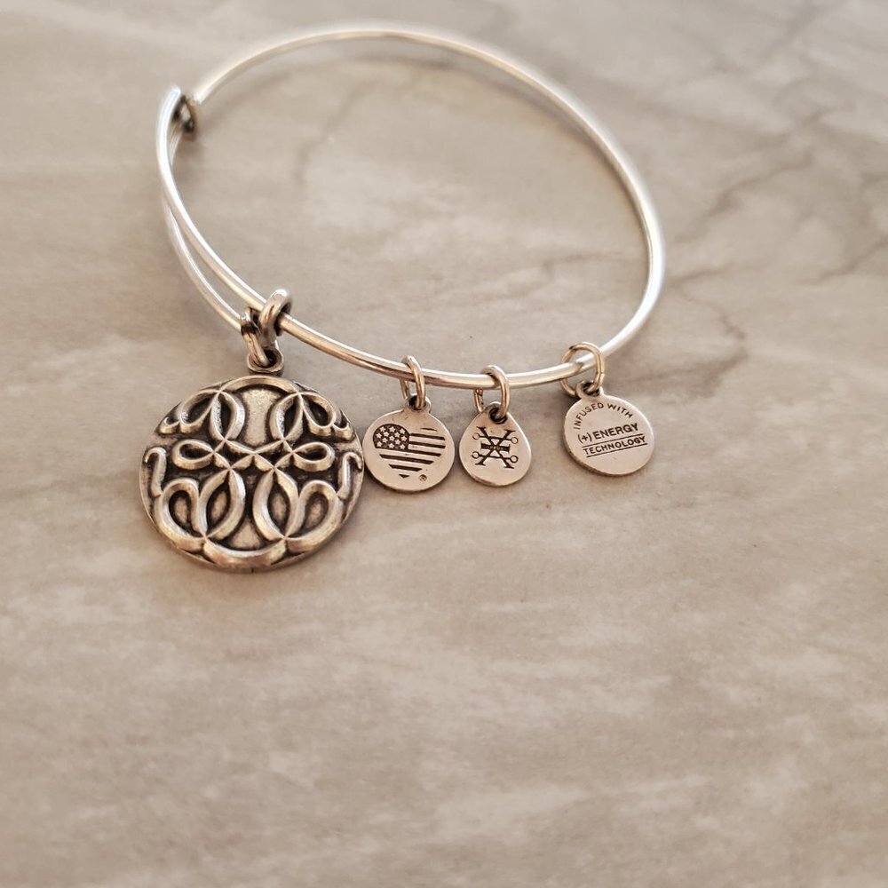 💖 Alex and Ani Silver Path of Life Expandable Charm Bracelet 💖 - Picture 2 of 7